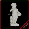 White Marble Child Statues, White Marble Cowboy, Antique Marble Statues